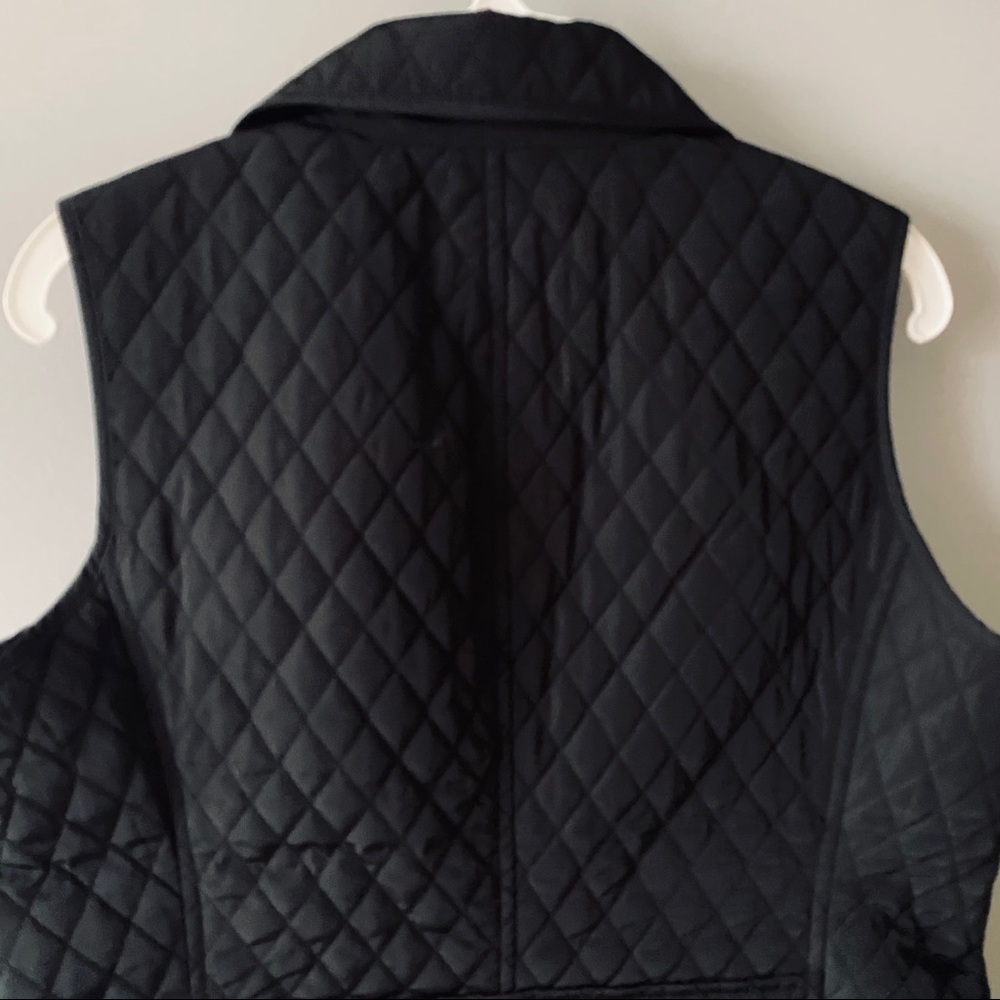 Talbots petite black quilted vest - Picture 2 of 5